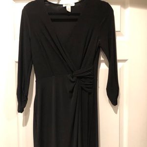 black wrap dress S White House black market